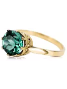 Artesanía vintage Anillo Esmeralda Oro amarillo de 14 quilates vrc366y